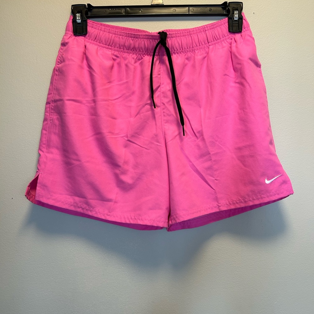 Nike Pink Athletic Shorts Lightweight Mid-Thigh